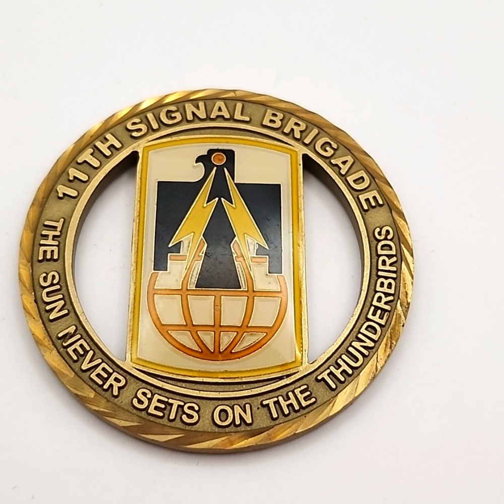 11th Signal Brigade Service Coin